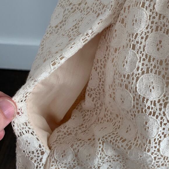 Tulle Cream Lace Skirt, Size XS - Picture 6 of 6